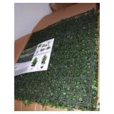 BESAMENATURE Artificial Plants Wall Boxwood Hedge Grass Mat/High Density Greenery Panels Ivy Fence 20"x 20" Panels (12 Pack) ï¿¼ $134.46