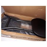 TAVR Portable Folding Stool 18.1 inch Set of 2 Heavy Duty Fold up Stool Metal and Plastic Foldable Stool for Adults Kitchen Garden Bathroom Collapsible Round Stool,300lbs Capacity,Black