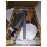 Invacare Hospital Style Overbed Table with Adjustable Height Tilt Top and Wheels, Fits Over Beds and Bedside, 6418