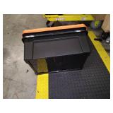 IRIS 2pk 11gal Store-It-All Tote in Black with Orange Lid and Buckles