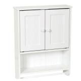 Zenna Home 2-Door Country Cottage Wall Cabinet, White