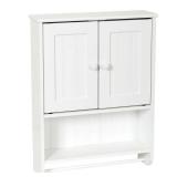 Zenna Home 2-Door Country Cottage Wall Cabinet, White