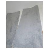 GenSol COOP Bullnose Carpet Stair Runners for Wooden Steps Non Slip Stair Treads Indoor Use Self Adhesive Pet and Kid Friendly Carpet for Stairs 9.5"x26"x1.2" (2, Grey)