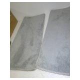 GenSol COOP Bullnose Carpet Stair Runners for Wooden Steps Non Slip Stair Treads Indoor Use Self Adhesive Pet and Kid Friendly Carpet for Stairs 9.5"x26"x1.2" (2, Grey)