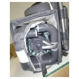 HONEY JOY Pack and Play with Bassinet, 4-in-1 Baby Playard with Changing Table & Removable Infant Full-Size Bassinet, Diaper Storage Basket & Music, Foldable Nursery Center w/ Carry Bag (Green