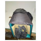 Pamo Babe Deluxe Playard with Foldable Nursery Center, Large Capacity Changing Table, Storage Shelf, Detachable Mattress Nursery Center (Black)