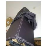 Pamo Babe Deluxe Playard with Foldable Nursery Center, Large Capacity Changing Table, Storage Shelf, Detachable Mattress Nursery Center (Black)