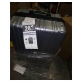 Coolife Luggage Suitcase PC+ABS with TSA Lock Spinner Carry on Hardshell Lightweight 20in 24in 28in (grey, L(28IN))