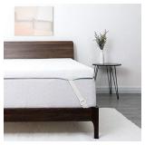 Lauraland 2 inch Gel-Infused Memory Foam Mattress Topper with Washable Bamboo Cover, Bed Topper for Back Pain and Pressure Relief (Twin)