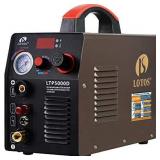 LOTOS LTP5000D 50Amp Non-Touch Pilot Arc Plasma Cutter, Dual Voltage 110V/220V, 1/2 Inch Clean Cut, Brown Retails $379.00