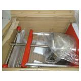 VEVOR Fruit Wine Press 0.53Gal/2L Grape Press For Wine Making Wine Press Machine w/ Dual Stainless Steel Barrels Wine Cheese Fruit Vegetable Tincture Press w/ Power Ball Handle & 0.1"/3 mm Thick Plate