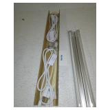 LIGHTING 2FT LED Shop Light, 14W 1680LM, 3000K Warm White, Ceiling and Utility Shop Light with On/Off Switch Power Cord, Linkable Light Fixture for Room, Under Counter, Garage (Pack of 2)