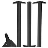 INLUCK 28 Inch Adjustable Metal Table Legs-Furniture Replacement Leg Set for Office Desk, Coffee Table, Kitchen Table (Set of 4)