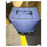 VIVOSUN Folding Collapsible Wagon Utility Outdoor Camping Beach Cart with Universal Wide Wheels & Adjustable Handle, Blue