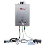 Hotaitai Portable Propane Water Heater, 6L Tankless Water Heater with Water Pump for Camping RV Outdoor Backyard Pet Grooming, CSA Certified