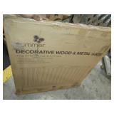 Summer Decorative Wood & Metal 5 Foot Pressure Mounted Gate