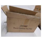 Juegoal 2 Pack Christmas Tree, 3 FT Pre-Lit Artificial Crestwood Spruce Entrance Trees in Gold Urn Base with 100 LEDs Lights, Pine Cones, Red Berries for Front Door, Porch, Entryway Xmas Decorations