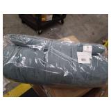 Home Essence Apartment Alder Poly Chenille Lounge Floor Pillow Cushion, Aqua