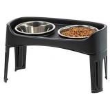 IRIS Elevated Dog Bowls - Elevated Dog Feeder - Adjustable Dog Bowl Stand for Small to Large Dogs