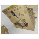 VENETIO Deluxe Aluminum Dish Drying Rack 2 Tiers with Removable Dish Drainer Tray 360Â° Swivel Spout, with Anti-Slip Cup Holder for Big Kitchen Counter