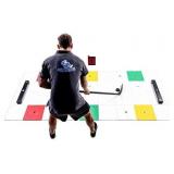 Hockey Revolution Professional Training Flooring Tiles - Practice Trainer Set with Passers, Symbols, Colors and Free Mobile App - Improve Stickhandling, Reaction Time, Shooting, Passing