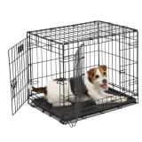 MidWest Double Door iCrate Metal Dog Crate, 24"