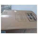 Home Zone Living 12 Gallon Kitchen Trash Can, Slim Stainless Steel, Step Pedal, 45 Liter, Black (VA41862A)