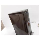 Home Zone Living 12 Gallon Kitchen Trash Can, Slim Stainless Steel, Step Pedal, 45 Liter, Black (VA41862A)