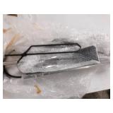 Mind Reader COOLFIRE4-SIL 4 Piece Stand Alone Fire Place Set, Steel Construction, Includes Stand, Brush, Shovel/Scooper, Poker, Tongs Black