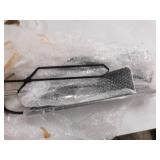 Mind Reader COOLFIRE4-SIL 4 Piece Stand Alone Fire Place Set, Steel Construction, Includes Stand, Brush, Shovel/Scooper, Poker, Tongs Black