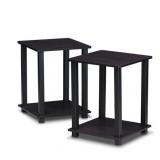 Furinno 12127 Simplistic End Table, Set of Two, Multiple Options