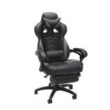 RESPAWN RSP-110 Racing Style Gaming, Reclining Ergonomic Chair with Footrest, Gray