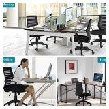 VECELO Premium Mesh Chair With 3D Surround Padded Seat Cushion For Task/Desk/Home Office Work, Black