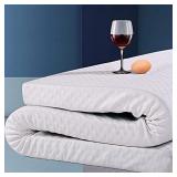 3 Inch Cool Gel Memory Foam Mattress Topper Queen Size Bed,Removable Soft Cover, Comfort Body Support & Pressure Relief