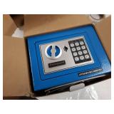 Honeywell - 5005B Steel Security Safe with Digital Lock, 0.17-Cubic Feet, Blue