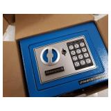 Honeywell - 5005B Steel Security Safe with Digital Lock, 0.17-Cubic Feet, Blue