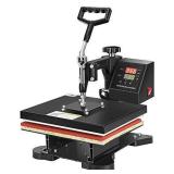 VIVOHOME Swing Away Clamshell Printing Sublimation Heat Press Transfer Machine for T-Shirt 12 x 10 Inch