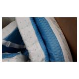 ViscoSoft 3 Inch Memory Foam Mattress Topper Twin XL | High Density Gel Ventilated Pad | Removable Bamboo-Rayon Cover