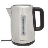 Amazon Basics Stainless Steel Fast, Portable Electric Hot Water Kettle for Tea and Coffee, 1.7-Liter, Silver