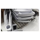 Whitmor Non Slip Door Shoe Rack-36 Fold Up, Nonslip Bars, 36-PAIR, White