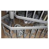 Zenna Home, Satin Nickel Shower Tension Pole Caddy, 4 Baskets