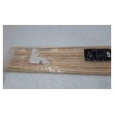50 Pcs | Bamboo Marshmallow Roasting Sticks | 36" Long 5"mm Thick Extra Long