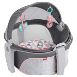 Fisher-Price On-The-Go Baby Dome, Rosy Windmill, Grey/Pink