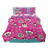 Franco Kids Bedding Super Soft Comforter and Sheet Set with Sham, 7 Piece Full Size, LOL Surprise