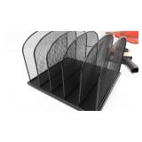 safco desk Organizer (black)