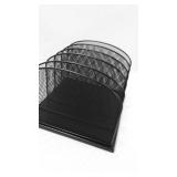 safco desk Organizer (black)