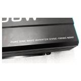 Renogy 3000W Pure Sine Wave Inverter 12V DC to 120V AC Converter for Home, RV, Truck, Off-Grid Solar Power Inverter 12V to 110V with Built-in 5V/2.1A USB Port, AC Hardwire Port, Remote Controller