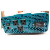 Renogy 3000W Pure Sine Wave Inverter 12V DC to 120V AC Converter for Home, RV, Truck, Off-Grid Solar Power Inverter 12V to 110V with Built-in 5V/2.1A USB Port, AC Hardwire Port, Remote Controller