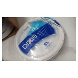 Dixie Paper Plates, 10 1/16 inch, Dinner Size Printed Disposable Plate, 220 count (5 packs of 44 Plates), Packaging and Design May Vary