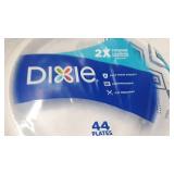 Dixie Paper Plates, 10 1/16 inch, Dinner Size Printed Disposable Plate, 220 count (5 packs of 44 Plates), Packaging and Design May Vary